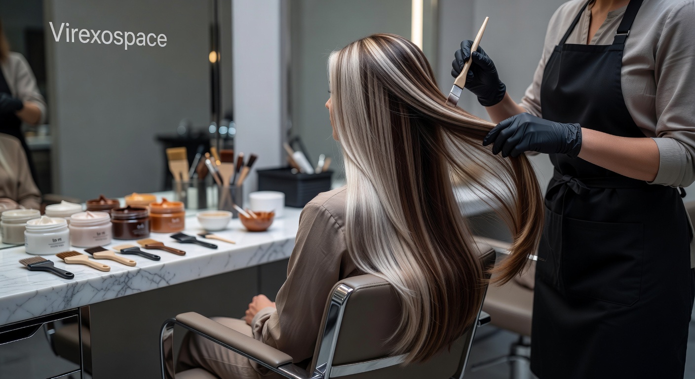 Expert hair coloring and balayage at Virexospace