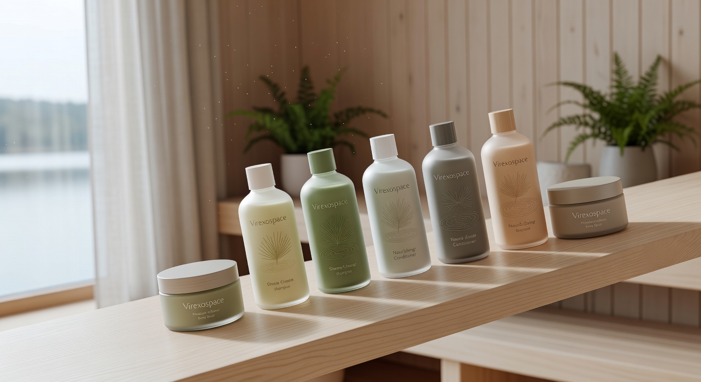 Premium organic hair care products utilized by Virexospace